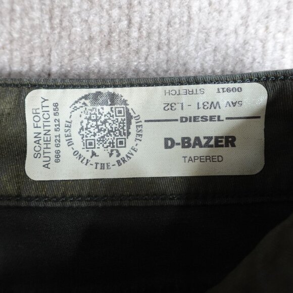 Diesel Jeans 32 x 32 Green D-Bazer Tapered - Picture 13 of 16